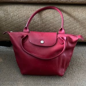 Longchamp Red Leather Bag
